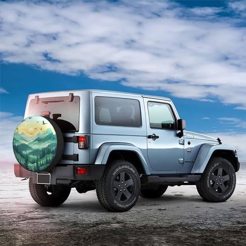 Spare Tire Cover Mountain Landscape - Image 7