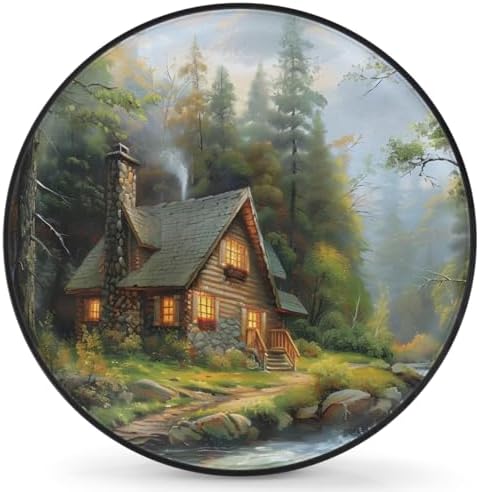 Landscape Spare Tire Cover 17in Spare Wheel Covers Tire Storage Cover by YoYoYuchong