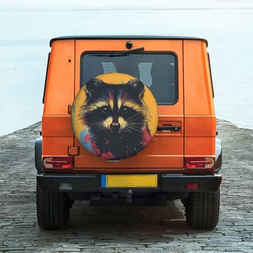 Funny Raccoon Spare Tire Cover Raccoon Wheel Protector - Image 6