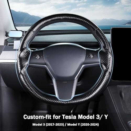 Steering Wheel Cover for Tesla Model 3 2017-2023/ Model Y 2020-2024 - Image 3