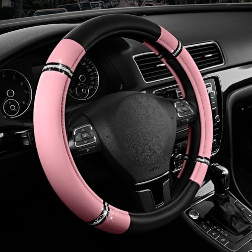 Road Comfort Leather Steering Wheel Cover – Premium Anti-Slip Car Steering by RoadComforts