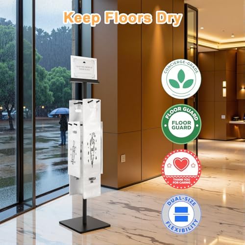 Wet Umbrella Stand with 400 Free Plastic Umbrella Bags disposable - Image 2