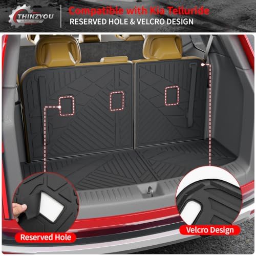 Trunk Mat with Backrest Mat for 2027 Kia Telluride Gas & Hybrid - Image 3