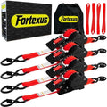 Retractable Ratchet Straps, Motorcycle, Pickup Truck by Fortexus