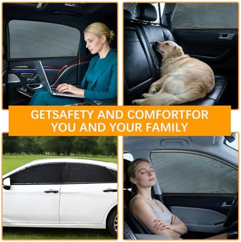 2 Pack Front Car Window Covers Car Window Shades Car Side Window Sun Shades - Image 4
