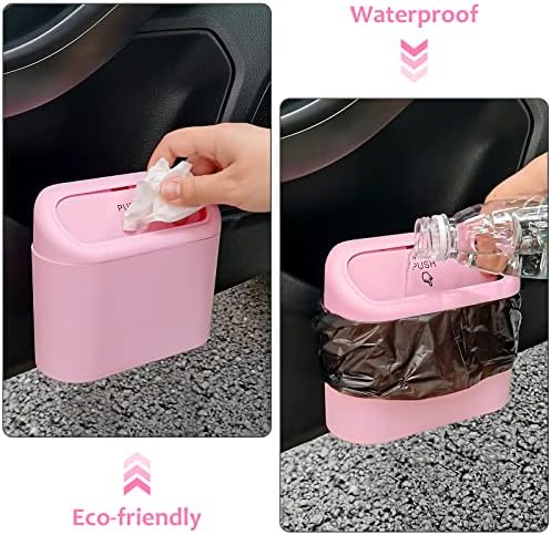 Accmor Car Trash Can with Lid, Leakproof Vehicle Garbage Organizer Holder Bin - Image 5