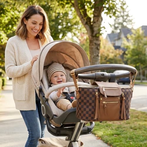miss fong Checkered Stroller Caddy - Image 6