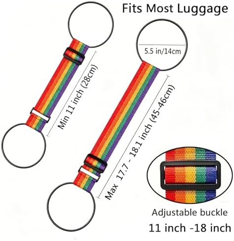Luggage Straps for Suitcases Luggage Connector Belt Strap Orange - Image 2