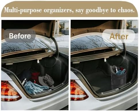 Ginsco 4 Gallons New Leakproof Car Trash Can, Large Trash Can Pop-up - Image 4