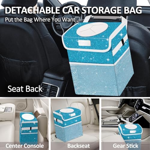 Car Trash Can for Car, Cute Mini Car Trash Bag - Image 3