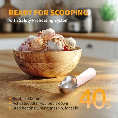 Heated Ice Cream Scoop, Rechargeable Electric Scooper - Image 4