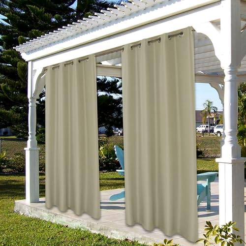 BONZER Outdoor Curtains for Patio Waterproof Thick - Image 6