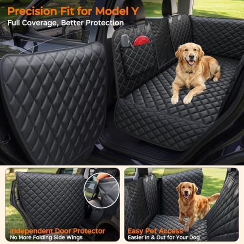 URPOWER Hard Bottom Dog Back Seat Extender, Fits Tesla Model Y - Image 2