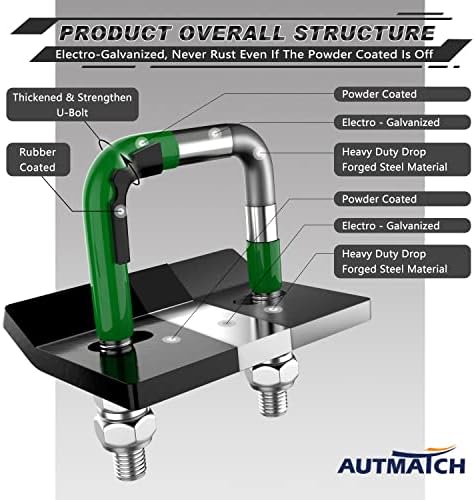 AUTMATCH Hitch Tightener Anti-Rattle Clamp - Image 5