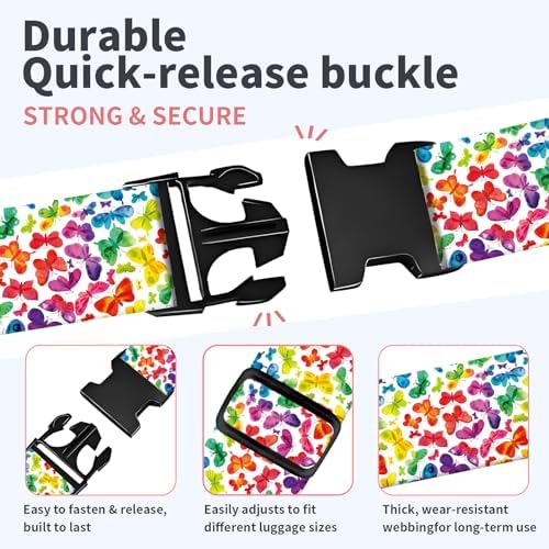 Luggage Strap for Suitcases Adjustable Travel Belt - Image 3