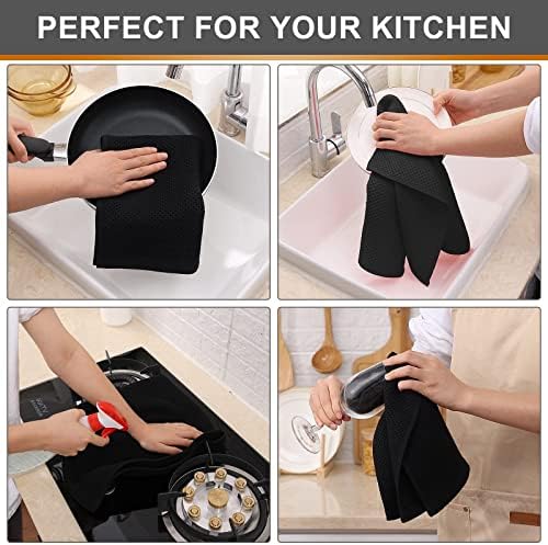 Kitinjoy 100% Cotton Waffle 6-Pack Kitchen Towels - Image 4