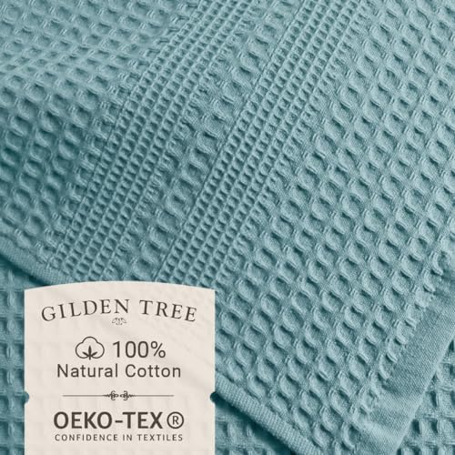 GILDEN TREE Waffle Bath Sheet Large Bath Towels Quick Dry Thin Body Towels - Image 2