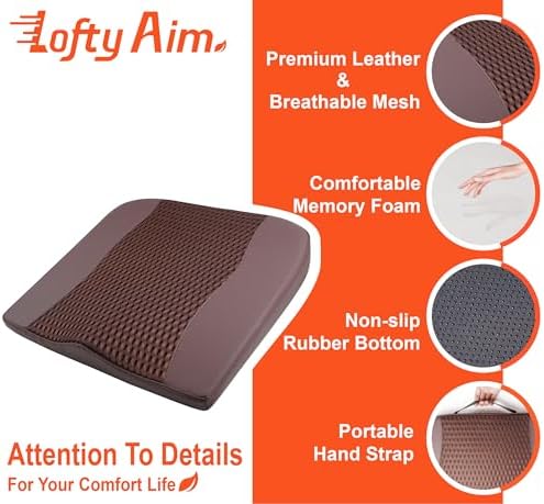 Lofty Aim Car Seat Cushion, Memory Foam Car Seat Cushions - Image 5