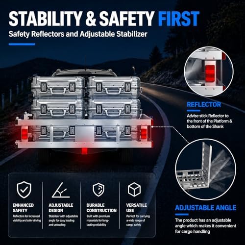 500 LBS Trailer Hitch Cargo Carrier - Image 4