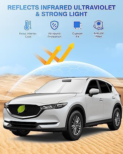 Canvcle Window Shades for Mazda CX-5 2017-2025 2026 CX5 Accessories Windshield - Image 2