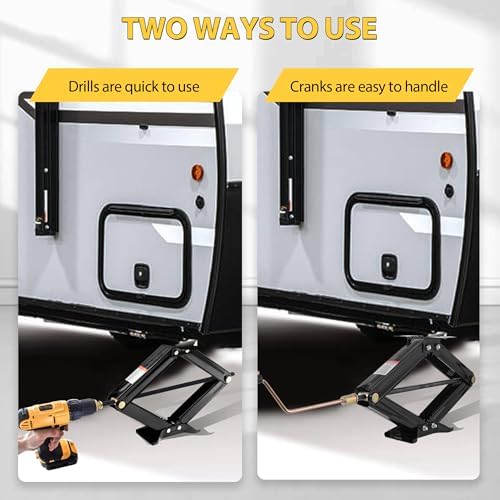 RV Scissor Jack Stabilizer 6500lb Heavy Duty 24" RV Trailer Stabilizer Leveling - Image 5