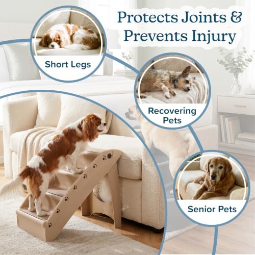 Pet Stairs - Home and Vehicle Foldable Nonslip Dog Steps - - Image 4