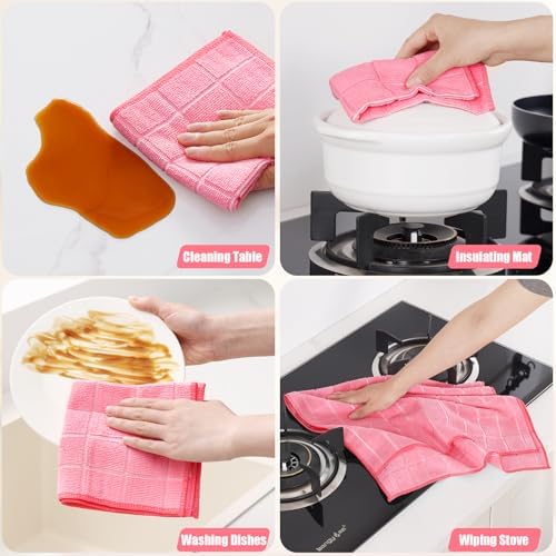 Homaxy Microfiber Kitchen Towels and Dishcloths Sets, 16 Pack - Image 5