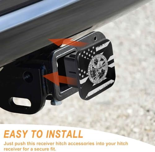 2" Trailer Hitch Cover Rubber Receiver Tube Cap Trailer Hitch Covers - Image 4