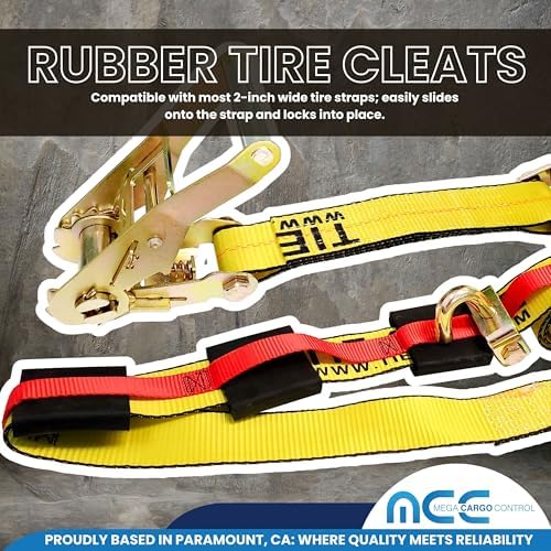 12PK Rubber Tire Cleats Tie Down Blocks - Image 7
