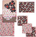 RITZ 6-Piece Flowers & Moons Microfiber Kitchen Set – Retro Mid-Century Modern by RITZ