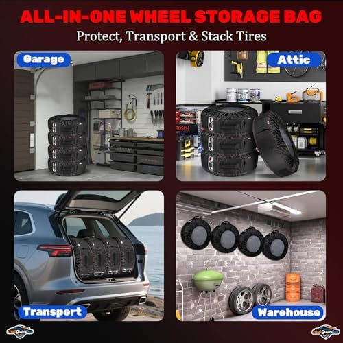4-Pack Portable Tire Storage Bags - Image 4