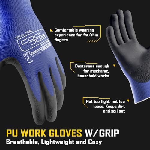 COOLJOB 12/60 Pairs Safety Work Gloves Pack Bulk - Image 2