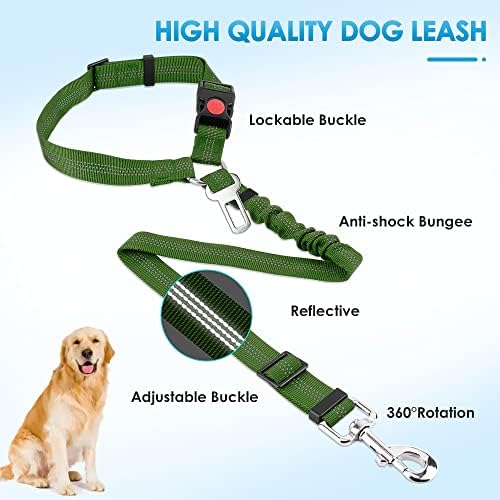 SlowTon Dog Seat Belt for Car, 2 Pack Dog Car Harness Seatbelt - Image 5