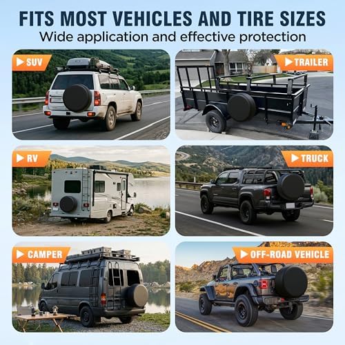 Moonet PVC Leather Spare Tire Wheel Cover - Image 3