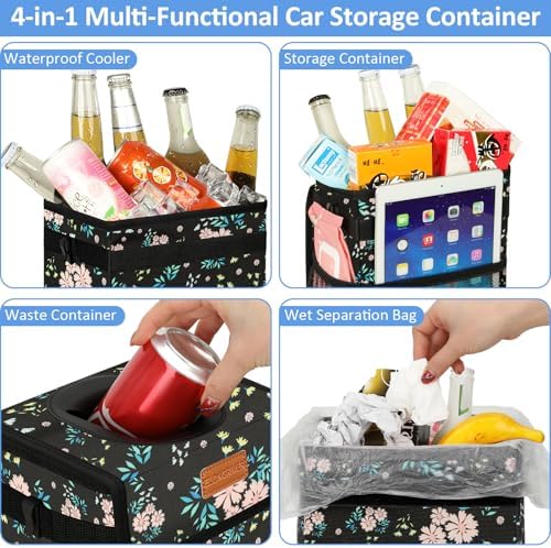 ELONGRIVER Leak Proof Car Trash Can - Image 7