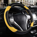 Leather Car Steering Wheel Cover, Universal Fit by Szttswamp