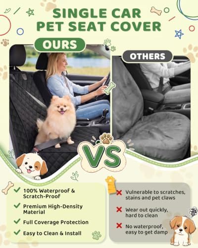 Victoper Dog Car Seat Cover, 600D Heavy Dute Car Seat Cover - Image 2