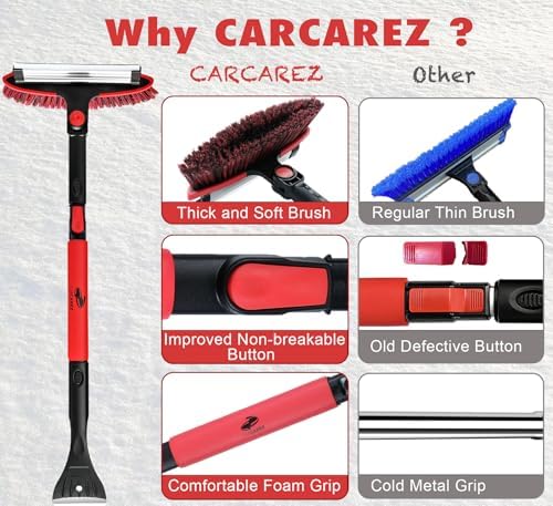 CARCAREZ 55" Extendable Snow Brush - Image 3