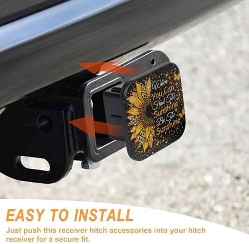2" Trailer Hitch Cover Rubber Receiver Tube Cap Trailer Hitch Covers - Image 4