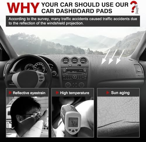Autorder Gray Dashboard Cover Mat - Image 2
