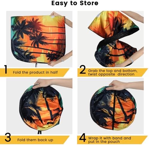 Windshield Sun Shade, Reflective Car Sunshade Blocks Heat, 57 x 31.5 in - Image 5
