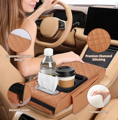 5-in-1 Car Armrest Cushion, Universal Arm Box Pad Cover - Image 4