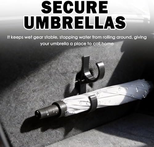 2PCS No Drilling Double Hooks Car Umbrella Holder - Image 3
