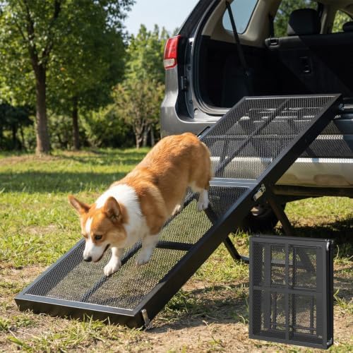 HOOBRO Foldable Dog Ramp for Bed, Pet Ramp for Couch by HOOBRO