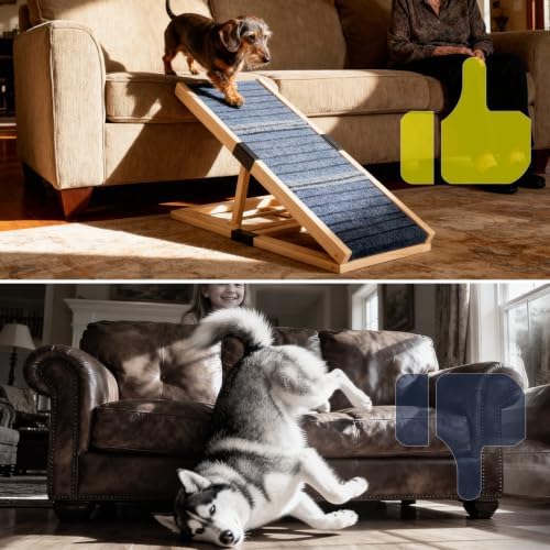 Adjustable Wooden Dog Ramp for Small & Medium Dogs, 39.4" Long x 15.8" Wide - Image 4