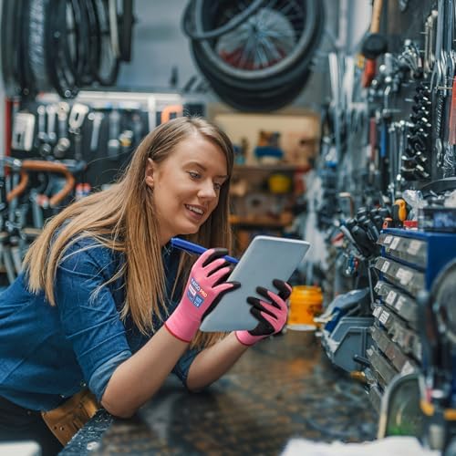 KAYGO Safety Work Gloves, PU Coated, 2-Finger Touchscreen - Image 3