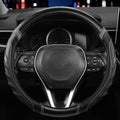West Llama Carbon Fiber Leather Steering Wheel Cover by WESTLLAMA