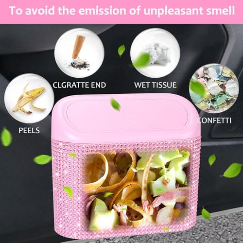 Accmor Bling Pink Car Trash Can - Image 4