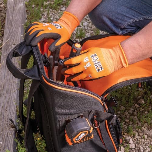 Klein Tools 60581 Work Gloves, Knit Dipped Cut Resistant ANSI A1 Nitrile Coated - Image 5