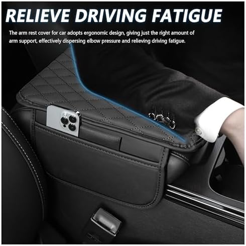 Stacool Upgraded Car Center Console Cover, Microfiber Leather Car Armrest Cover - Image 4